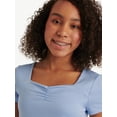 thumbnail image 3 of Justice Girl's Cinch Front Top, Sizes XS - XLP, 3 of 6