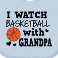 thumbnail image 4 of Inktastic I Watch Basketball with Grandpa Boys Baby Bib, 4 of 4