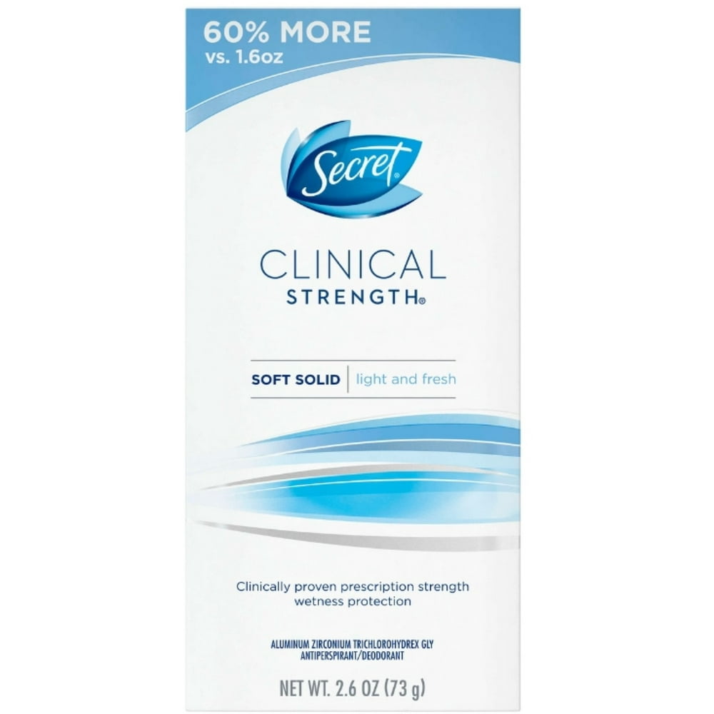 Secret Clinical Strength Smooth Solid AntiPerspirant/Deodorant, Light