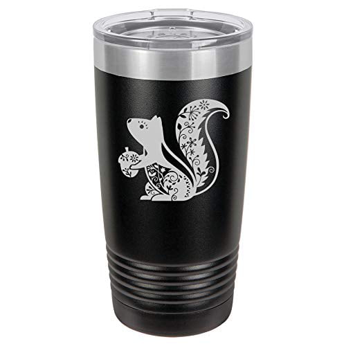 Tumbler 20oz 30oz Travel Mug Cup Vacuum Insulated Stainless Steel Fancy Squirrel 