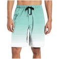 thumbnail image 3 of Bovxnpu Men's Pajama Bottoms Loungewear Sleep Shorts, Men's Striped Loungewear Shorts With Drawstring Elastic Waist For Sleep Gym Home Shorts, 3 of 7