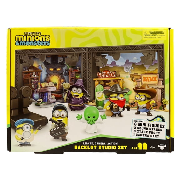 Set de figuras de acción Minions y Monstruos Escenario 6 pack Fotorama