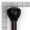 thumbnail image 2 of Lumino 1" and 5/8" Oil Rubbed Bronze Ember Knob Adjustable Double Curtain Rod Set, 42"-120", 2 of 5