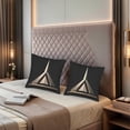 thumbnail image 2 of Set of 2 Decorative Throw Pillow Covers 18x18in - Modern Geometric Design with Emblem for Couch Bed Car, 2 of 8
