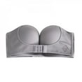 thumbnail image 3 of Women‘s Beauty Back Smoothing Strapless Bra  Adjustable Front Closure Bras  Gray, 3 of 6