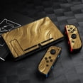 thumbnail image 3 of POBUDS Switch Skin | Sticker Wrap Vinyl Decal | Set Compatible with Nintendo Switch ( Switch Standard, Gold Liquid Gradient), 3 of 5
