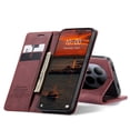 thumbnail image 1 of Funda FOXDOCK cartera de cuero retro para FOXDOCK Redmi Note 15 Pro 4G – Resistente a golpes, ranuras para tarjetas – Roja, 1 of 5