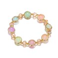 thumbnail image 1 of Nvzi Pulseras de acero inoxidable Pulsera de cristal degradado Pulsera de esmalte de colores Pulsera de hilo - Multicolor, 1 of 4