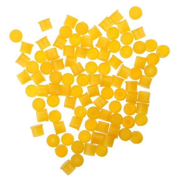 100x Yellow Plastic Covers Dust Cap for SMA RP SMA HF Connection