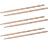 3 Pairs of Type-5A Maple Drumsticks Drum Sticks with 1pc Carrying Pouch for Drum Kit Jazz Drum