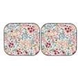 thumbnail image 7 of Goofa Trendy Floral Design Pattern 2 Piece Car Windshield Sun Shade Foldable | Front Windshield Shade for Sun, Heat and UV Rays | Sunshade for Car Front Window-, 7 of 7