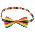 thumbnail image 1 of Pajarita de arco iris, pajarita formal para hombre, pajarita precorbata, camisa de esmoquin, pajarita para fiesta, 1 of 2