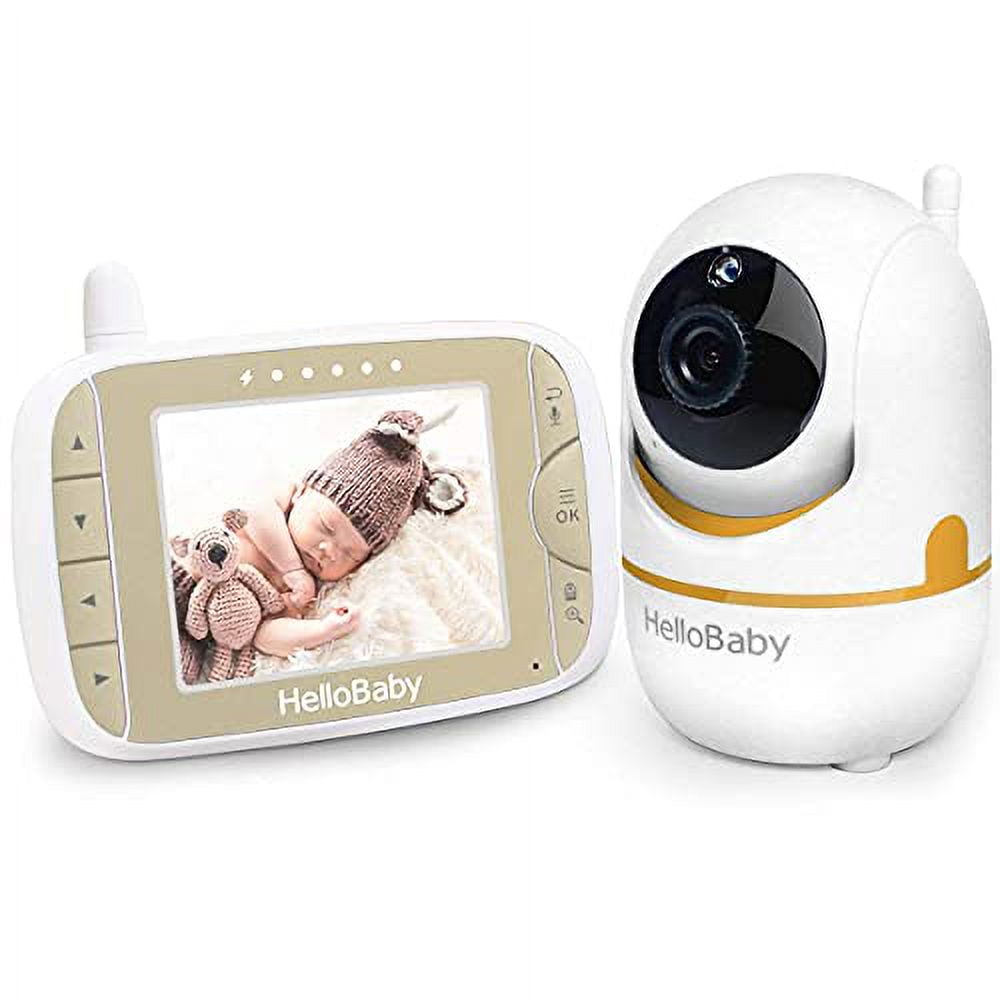 HelloBaby Baby Monitor with Remote Pan-Tilt-Zoom Camera and