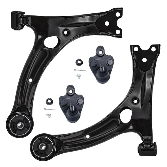 Detroit Axle - Front 4pc Suspension Kit for 2003-2008 Pontiac Vibe, 2003-2013 Toyota Matrix, 2009-2013 Corolla, 2 Lower Control Arms and 2 Lower Ball Joints Replacement