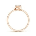 thumbnail image 2 of ANGARA Natural Solitaire Diamond Floral Ring in 14K Rose Gold for Women (Size-4.4mm | Color-G | Clarity-VS2) | April Birthstone, Birthday, Anniversary, Jewelry Gift for Women | Natural Diamond Ring, 2 of 9
