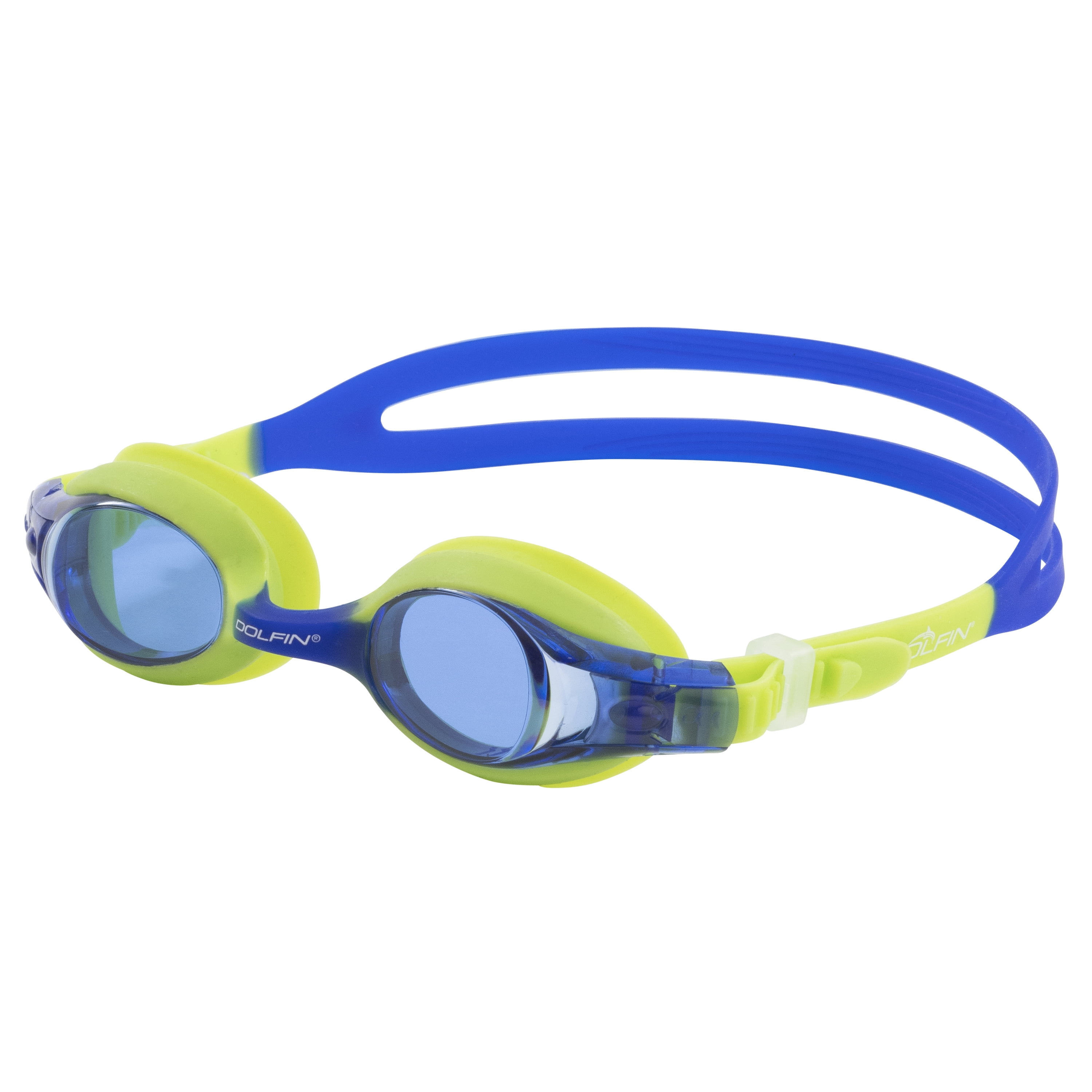 Lot Of Adjustable 2 Dolfin Flipper Goggles Anti Fog Lenses Blue Jr Teen Kids 
