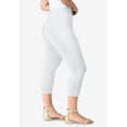 thumbnail image 3 of Roaman's Women's Plus Size Petite Plus Size Essential Stretch Capri Legging, 3 of 6