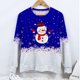 thumbnail image 4 of Mujeres moda cuello redondo Navidad manga larga Tops blusa pulóver sudadera Fridja  FKASFK1382, 4 of 5