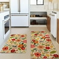 thumbnail image 1 of Retro Floral Floormat Classic Floral Design For Kitchen Living Room Bedroom For Daily For Giving, 1 of 3
