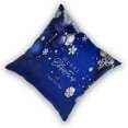 thumbnail image 3 of Pillow Covers Christmas Blue Ball Fir Branch Snowflake Set of 2 Pillowcases Square Cushion Cover Throw Pillows Case Decorative for Sofa Couch Home Bedroom Chair Car Indoor Outdoor 18x18 Inches, 3 of 6