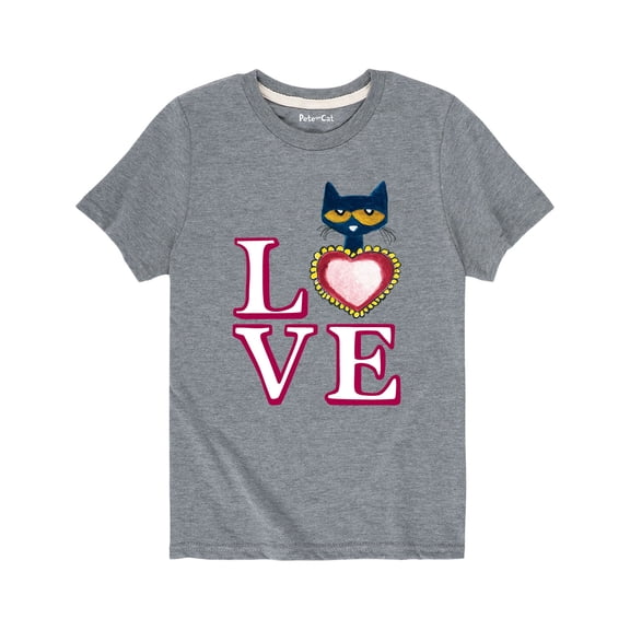 Pete The Cat - Pete Love - Youth Short Sleeve Graphic T-Shirt