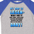 thumbnail image 4 of Inktastic Legendary Dad Boys or Girls Toddler T-Shirt, 4 of 5