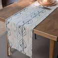 thumbnail image 3 of AUQ Table Runner,Vintage Print Design Table Runners,Lightweight Single-Layer Design Table Mats,33*180cm,Style3, 3 of 4