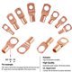 thumbnail image 4 of 140PCS Surtido de anillos de cobre Lug Terminal Wire Conectores de crimpado desnudo Genérico Terminal de conexión, 4 of 8