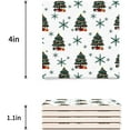 thumbnail image 3 of XDDJA Christmas Tree Set of 6 Coaster for Drinks, Absorbent Ceramic Stone Coasters Cup Mat with Cork Base for Home Kitchen Room Coffee Table Bar Decor, 3 of 4