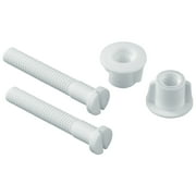 Hyper Tough Toilet Seat Bolt Set Fits Most Brands, For Universal Fit Rust Proof Plastic - 5.45 inches