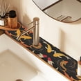 thumbnail image 2 of Yayeee Faucet Mat for Kitchen Sink 30" Diatomite Long Splash Guard Pad, Black Fish Pattern, 2 of 7