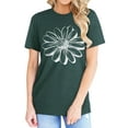 thumbnail image 4 of Women Flower Graphic Printed T-Shirt, 4 of 8