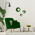 thumbnail image 2 of Meyerdirk Art Contemporary Circles Metal Decor Set of 3, Candy Green, 2 of 2
