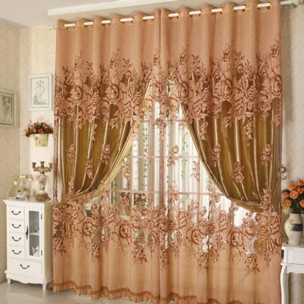 Cortinas Transparentes De Tul Con Rama De Flor De Cerezo Para Sala De Estar, Dormitorio, Cocina, Ventanas, Cortinas De Gasa, Decoración Del Hogar, Primavera Compra Barata En