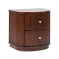 thumbnail image 2 of Jennifer Taylor Home Valentine 24" 2-Drawer Storage Side Table, Dark Walnut Beech Wood, 2 of 10
