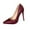 Wine, variant on KEGIRLOM Women's Fashionable Casual Solid Color Pointed Toe Closed Toe Heels Versatile High Heels Shoes Wine 6