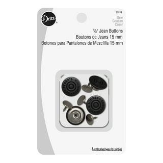 GHQ Jeans Button Tack Jacket Buttons Metal Replacement Kit 12 Set