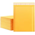 thumbnail image 6 of Kraft bubble mailers 3.5x5 Inch 100 Pack,Self-Sealing Paper Envelopes for Packaging,Strong Adhesion Envelope Mailers, Small Waterproof Cushioned Padded Shipping Bags Yellow #0000, 6 of 11