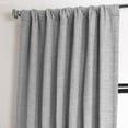 thumbnail image 5 of Half Price Drapes Vista Grey Bellino Textured Faux Linen Room Darkening Curtains For Bedroom & Living Room Curtains(1 Panel), Curtains 108 Inches Long, 50W X 108L, 5 of 6