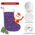 thumbnail image 7 of Cauagu Purple Leopard for Christmas Stockings,1-Pack Large Xmas Stocking Holiday and Farmhouse Stocking Fit for Christmas Holiday Party Decoration(17.7*11 Inch), 7 of 7