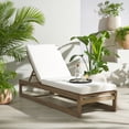 thumbnail image 2 of Safavieh Saint Wood Outdoor Lounge Chair, Natural/Beige, 2 of 15