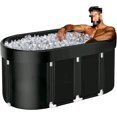 thumbnail image 4 of Upgrade 129 Gal XL Large Oval Ice Bath Tub for Athletes, Collapsible Cold Plunge Tub-Multiple Layered for Post-Exercise Recovery, Portable Bathtub for Home, Gyms, Indoor, Outdoor use, 4 of 11