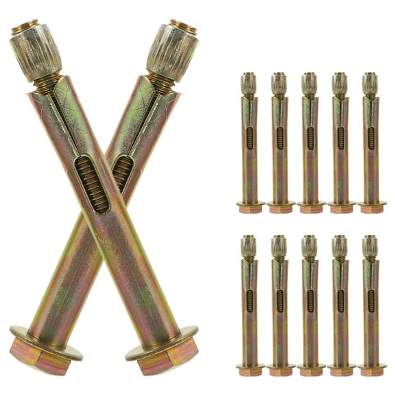 12 Pcs Expansion Bolt Brick Anchors Heavy Duty Wall Anchors Bumps Bolts for Garage Garage Bolts
