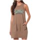 thumbnail image 1 of Vestido de Verano para Mujeres, Vestido de Cuello Redondo sin Mangas de Bolsillo de Impresión de Moda Casual Hecha de 95% Poliéster 5% Spandex para Primavera Verano, Vestido Sexy para Mujeres, 1 of 4