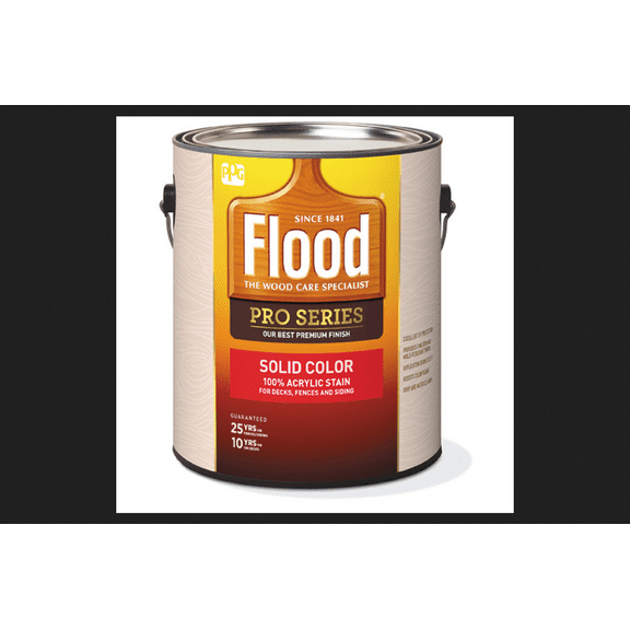 Flood Pro Series Solid Satin Navajo Red Water-Based Acrylic Wood Stain 1 gal.