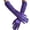 60#Purple, variant on Long Opera Satin Gloves for Women Costume Elbow Length Gloves
