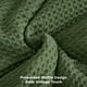 thumbnail image 3 of Juego de edredón Bedsure Waffle Queen, verde oscuro, 3 piezas, 3 of 7