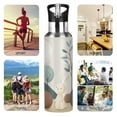 thumbnail image 5 of Insulated Stainless Steel Sports Water Bottle With Straw and Handle,Minimalist Nordic Style Ideal for Outdoor Use 600 ml Rabbit, 5 of 7