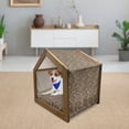 thumbnail image 3 of Tribal Pet House, Eastern Style with Brown Backdrop and Colorful Arrows Image, Outdoor & Indoor Portable Dog Kennel with Pillow and Cover, 5 Sizes, Multicolor, by Ambesonne, 3 of 5