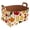 Multicolor 5, variant on Thanksgiving Print Storage Basket Collapsible Storage Bin, PU Foldable Basket Convenient Box Storage Organizer with Handles for Shelves Office Bedroom Closet Nursery Toys Laundry